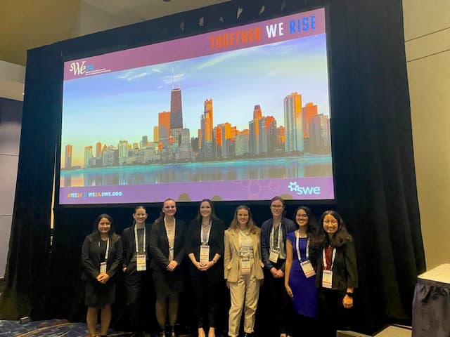Graduate Rapid-Fire finalists at the WE24 conference